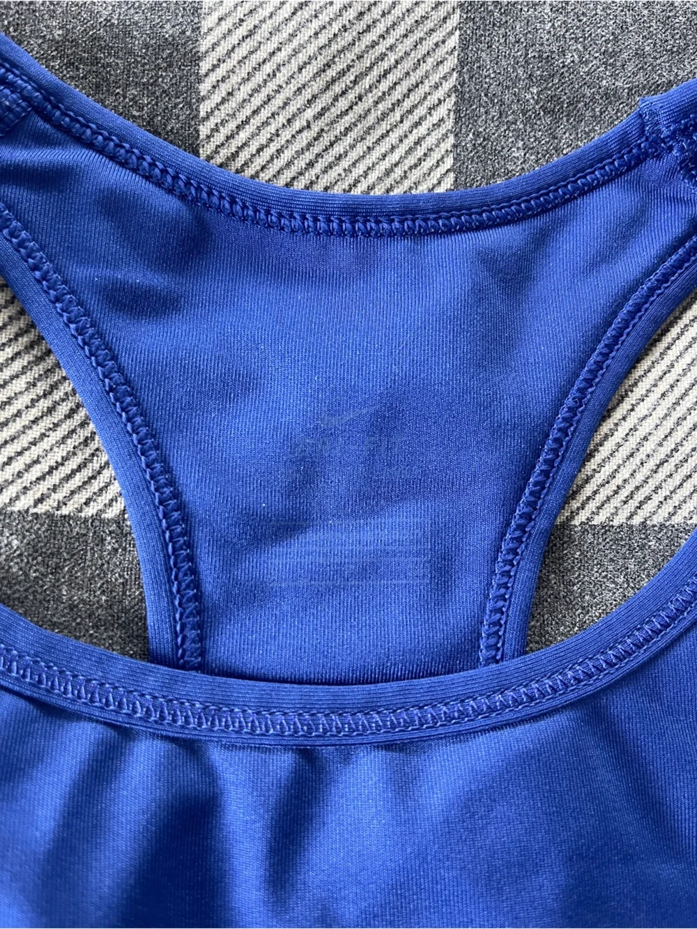 Nike Dri-Fit Blue Sports Bra Racerback Small Support Athletic Gym